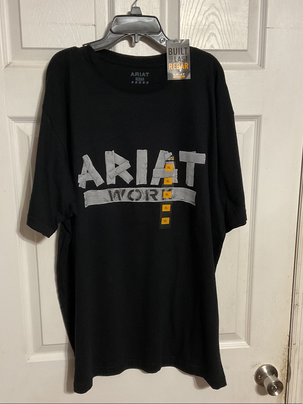 NWT Men’s Ariat Rebar graphic black t shirt size xl